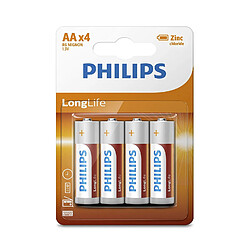 Appetitissime Pack de 4 piles Philips Longlife R06 Mignon AA