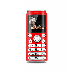 Mini Téléphone Portable 1 Pouce Bluetooth Dual SIM MP3 Faible Radiation 2G Rouge YONIS 