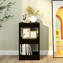 Maison Chic Armoire de livres - Bibliothèque - Séparateur de pièce Noir 40x30x72 cm -GKD68402 pas cher