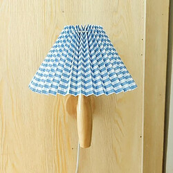 Universal Fairy Sail 2021 Vin Japonais Lampe murale en bois taché avec plis Lampe lampe Lampe lampe pour cuisine salon Lampe de chevet vintage (Gil bleu) 