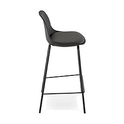 Avis Mes Lot de 2 tabourets de bar H65 cm noir - ADRYA