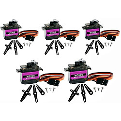 5pcs MG90S Micro Servo Moteur 14G RC Hélicoptère Avion Bateau Contrôles Robot Mini Servo RC