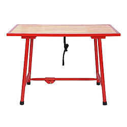 Avis Helloshop26 Établi pliable table d’atelier pliante table de travail 120 cm bois 16_0000517