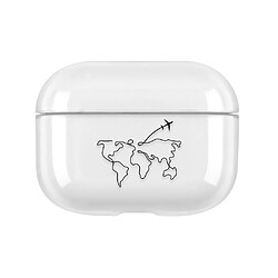 Shot Coque Carte du Monde pour "AirPods Pro" Boitier de Charge Housse Protection 