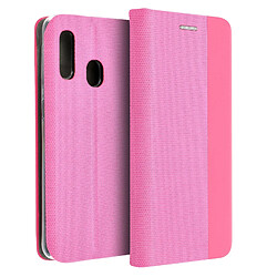 Caseink Coque Folio Sensitive Book pour Samsung A20e light Rose