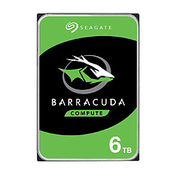 Seagate Technology Barracuda 5400 6To HDD single Desktop Barracuda 5400 6To HDD 5400rpm SATA serial ATA 6Gb/s NCQ 256Mo cache 89cm 3.5p BLK single pack