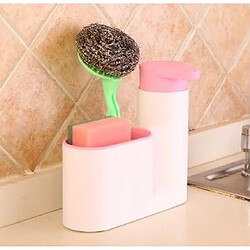 Wewoo Éponges de nettoyage brosses support de cuisine stoarge rose 