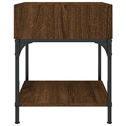 Acheter vidaXL Table de chevet chêne marron 40x41x50 cm bois d'ingénierie