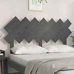 Avis Maison Chic Tête de lit scandinave,Meuble de chambre Gris 151,5x3x81 cm Bois massif de pin -MN40930