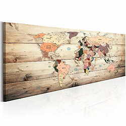 Paris Prix Tableau Imprimé World Maps : Map of Dreams 40 x 120 cm