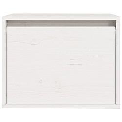 Avis vidaXL Armoire murale Blanc 45x30x35 cm Bois de pin massif