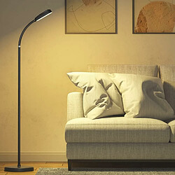 Vendos85 Lampadaire LED Contrôle Tactile Sur Pied noir 