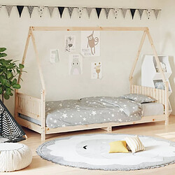 Maison Chic Lit simple Cadre de lit pour enfants,Lit d'Enfant Moderne 90x200 cm bois de pin massif -MN96998