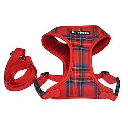 Universal Fournitures pour animaux domestiques Ensemble de ceintures pour chiens Vestes pour animaux domestiques Ceinture de soutien en polyester Ceinture de poitrine Boucle Conception pour ajuster la taille de la poitrine | Ligne rouge (rouge) 