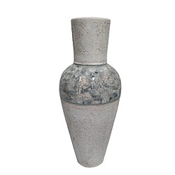 Vase de sol Romimex Blanc Gris Terre cuite 32 x 80 x 32 cm 