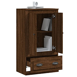 Maison Chic Buffet,Meuble de Rangement,commode pour salon,Cuisine chêne marron 60x35,5x103,5 cm bois d'ingénierie -MN29074 pas cher