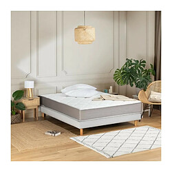 DEKO DREAM Matelas 160 x 200 x 22 cm - Ressorts ensachés et mémoire de forme - 5 zones de confort