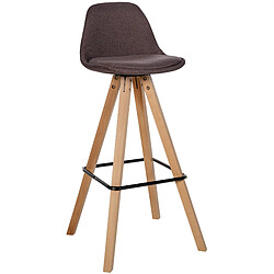 Non Tabouret de bar Corbin tissu Carré naturel 