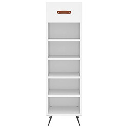 Acheter Maison Chic Armoire à Chaussures,Meuble de Rangement à Chaussures blanc 30x35x105 cm bois d'ingénierie -MN89745