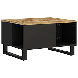 ComfortXL Table Basse 60x50x35 Cm Bois De Manguier Massif 