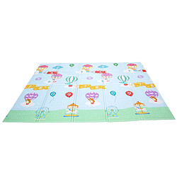 Teamson Kids Tapis de jeu d’éveil pliable pour enfant bébé double face 2 en 1 Hot Air Balloons Fantasy Fields PS-PM002