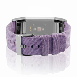 Avis Wewoo Bracelet pour montre connectée FITBIT Charge 2 de en toile avec toiletaille L Violet