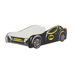 Kobi Lit simple Batmobile 160x80 noir