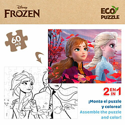 Puzzle Enfant Frozen Double face 60 Pièces 70 x 1,5 x 50 cm (12 Unités)