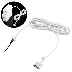 Wewoo Pièce détachée 45W 60W 85W Adaptateur secteur Chargeur Câble magnétique pour Apple Macbook (Blanc)