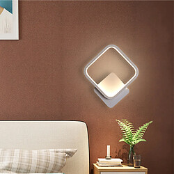 Acheter Stoex Applique Murale Blanche Minimaliste D'Intérieur Applique Murale Led Lampe Murale Carrée Blanc Chaud Pour Salon Chambre Couloir Couloir Escaliers