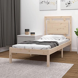 vidaXL Cadre de lit sans matelas 90x200 cm bois massif