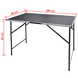 vidaXL Table à coller 3 pcs Pliable pas cher