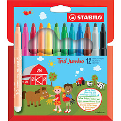 STABILO Feutre Trio Jumbo, étui en carton de 12 ()