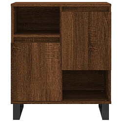 Maison Chic Buffet,Meuble de Rangement,commode pour salon,Cuisine Chêne marron 60x35x70 cm Bois d'ingénierie -MN76271 pas cher