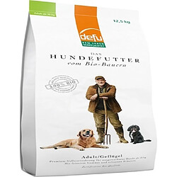 Croquettes Bio Volaille Defu Chien Adulte - 12,5kg 