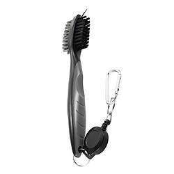 Nettoyeur De Brosse Pour Club De Golf Outil De Nettoyage De Rainure De Tyrolienne Rétractable Noir