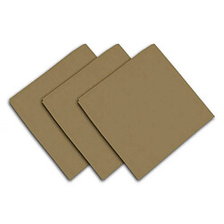 Soleil D'Ocre Lot de 3 serviettes de table 40 x 40 cm - ALIX - Polyester - Taupe 