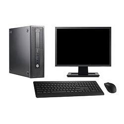 PC HP 600 G1 SFF Ecran 27" Intel Core i3-4130 RAM 32Go SSD 120Go Windows 10 Wifi · Occasion 