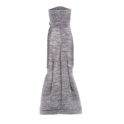 Robe Gris Mi-longue Sans Manches en Tissu Vêtement Accessoires Pour 12'' Figure Action Femme Décoration 1/6 pour Figurine Action femme