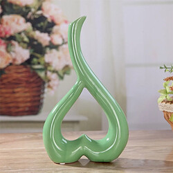 Wewoo Forme de coeur créatif vase en céramique fleur décor à la maison décoration de mariage festival bureau vert