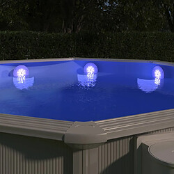 vidaXL Lampe LED flottante submersible de piscine avec télécommande 