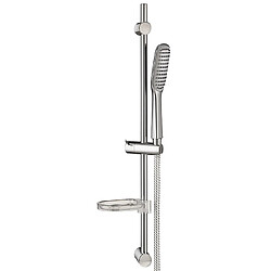 Wirquin Colonne Barre de douche chromee hauteur reglable 70 cm douchette 1 jet flexible PVC