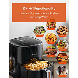 Proscenic T22/ Friteuse à air électrique intelligente sans huile/poêle antiadhésive/capacité 5L/1500W