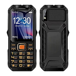 Yonis Téléphone Incassable Étanche Batterie Longue Durée Téléphone Incassable Étanche Antichoc Batterie 16800mAh Dual SIM SOS Bluetooth FM Noir YONIS