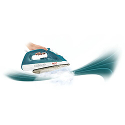 Tefal FV153 Fer à vapeur Semelle en céramique 2000 W Turquoise, Blanc