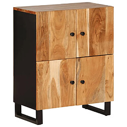 Maison Chic Buffet,Meuble de Rangement,commode pour salon,Cuisine avec 4 portes 60x33x75 cm bois massif d'acacia -MN12413