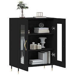 Acheter Maison Chic Buffet,Meuble de Rangement,commode pour salon,Cuisine noir 69,5x34x90 cm bois d'ingénierie -MN34188