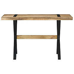 vidaXL Table à manger 120x60x76 cm bois de manguier brut