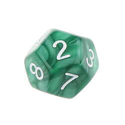 Acheter 10pcs Douze Faces De Dés D12 Jouer D & D Jeux Rpg Parti Dices Vert