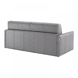 Inside 75 Canapé lit 2-3 places SUN convertible EXPRESS 120cm tweed gris silex matelas épaisseur 16cm pas cher